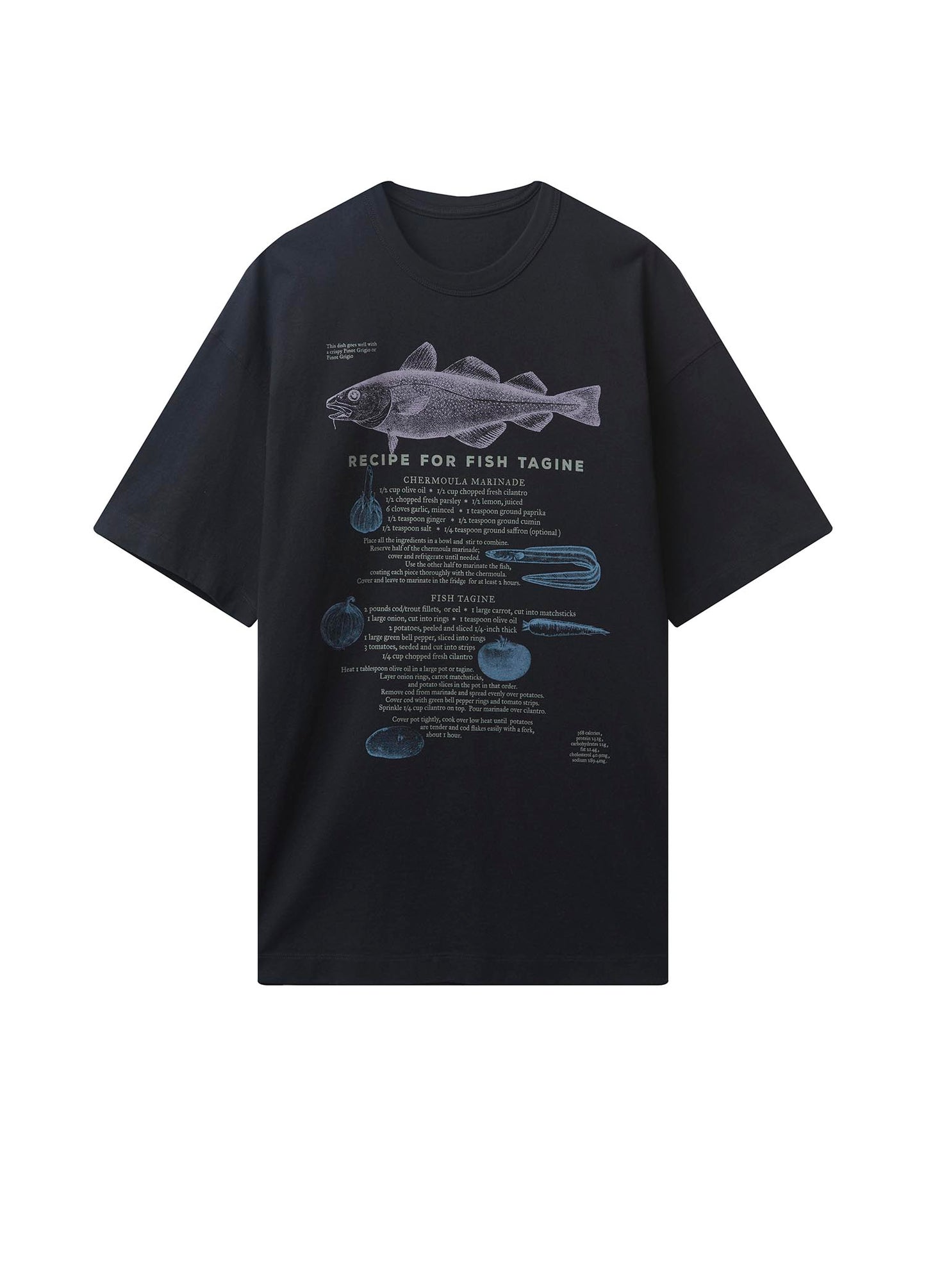 T-Shirt / JNBY Loose Fit Fashion Printed Crewneck T-Shirt