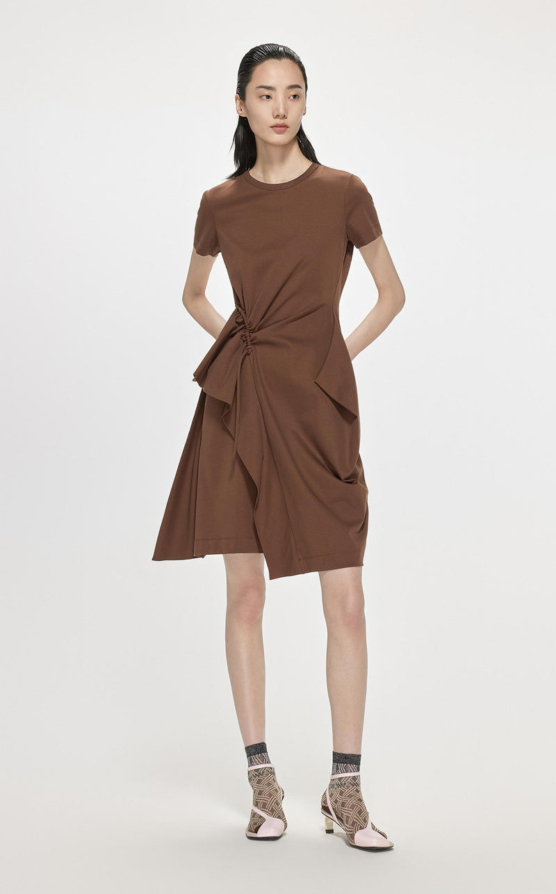 Dresses / JNBY Short Sleeve Casual Dress Brown