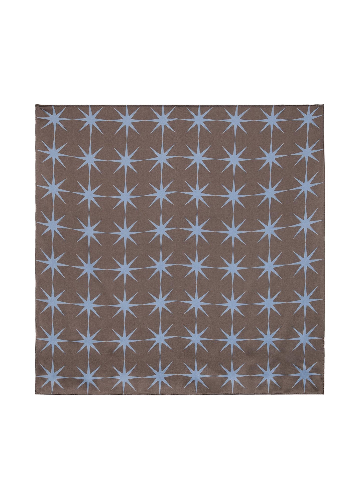 Scarf / JNBY Silk Print Star Scarf (100% Silk) Brown M