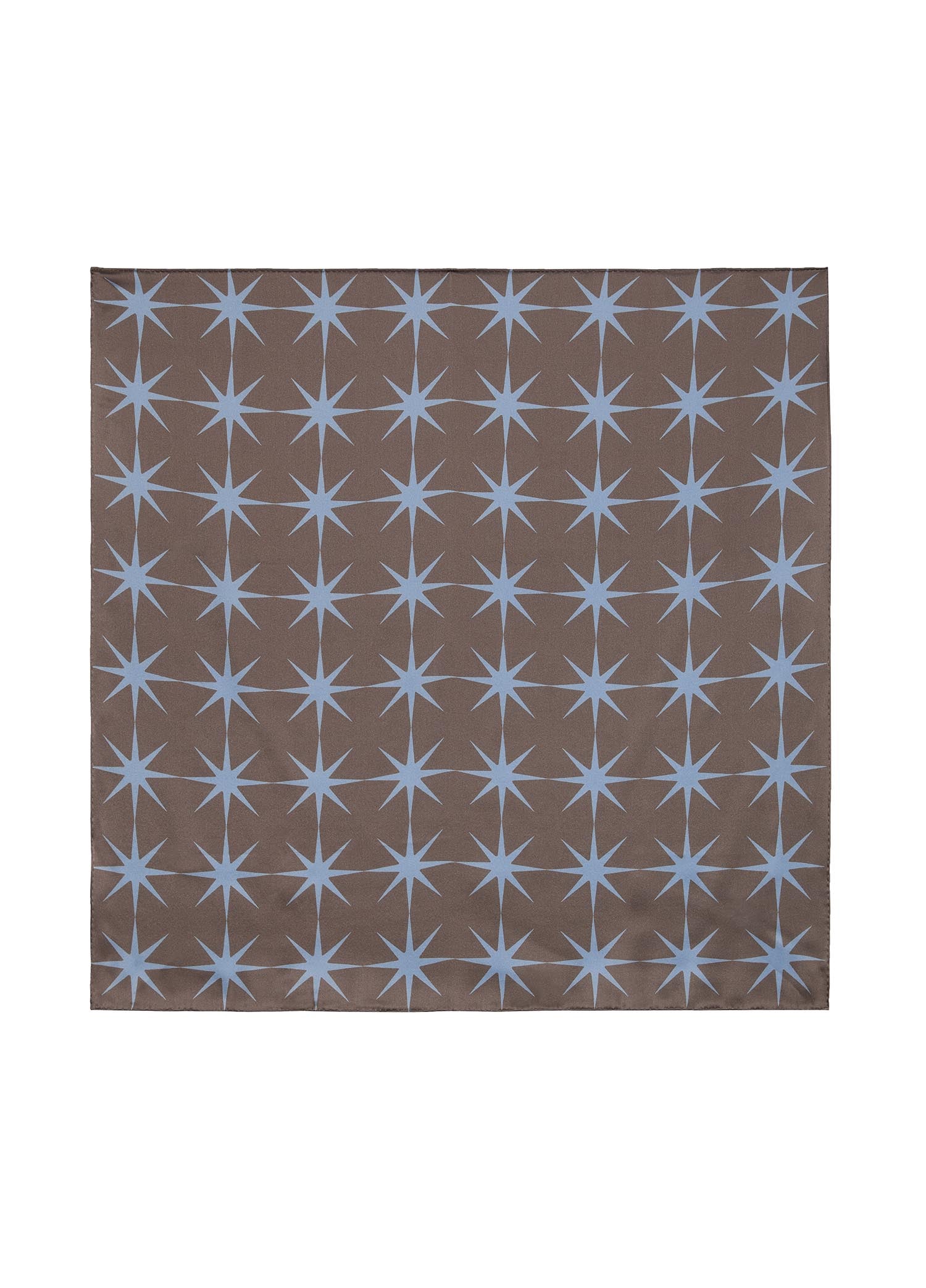 Scarf / JNBY Silk Print Star Scarf (100% Silk) Brown M