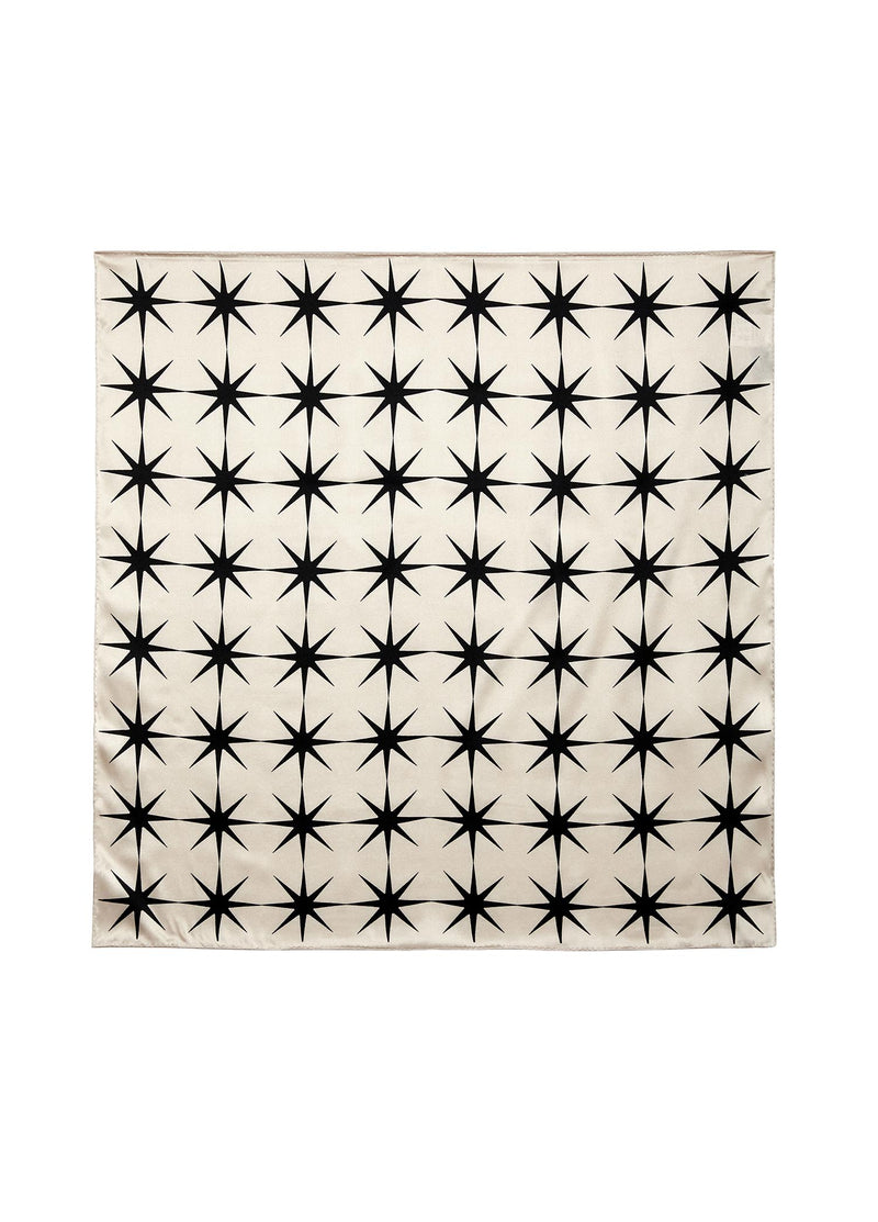 Scarf / JNBY Silk Print Star Scarf (100% Silk) Beige M